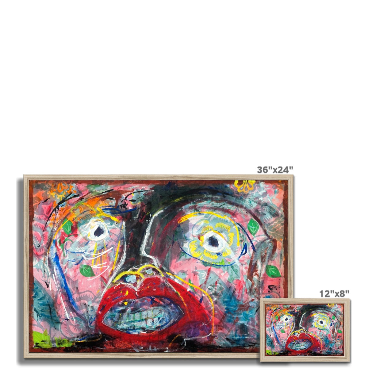 Flowers and Birds Framed Print