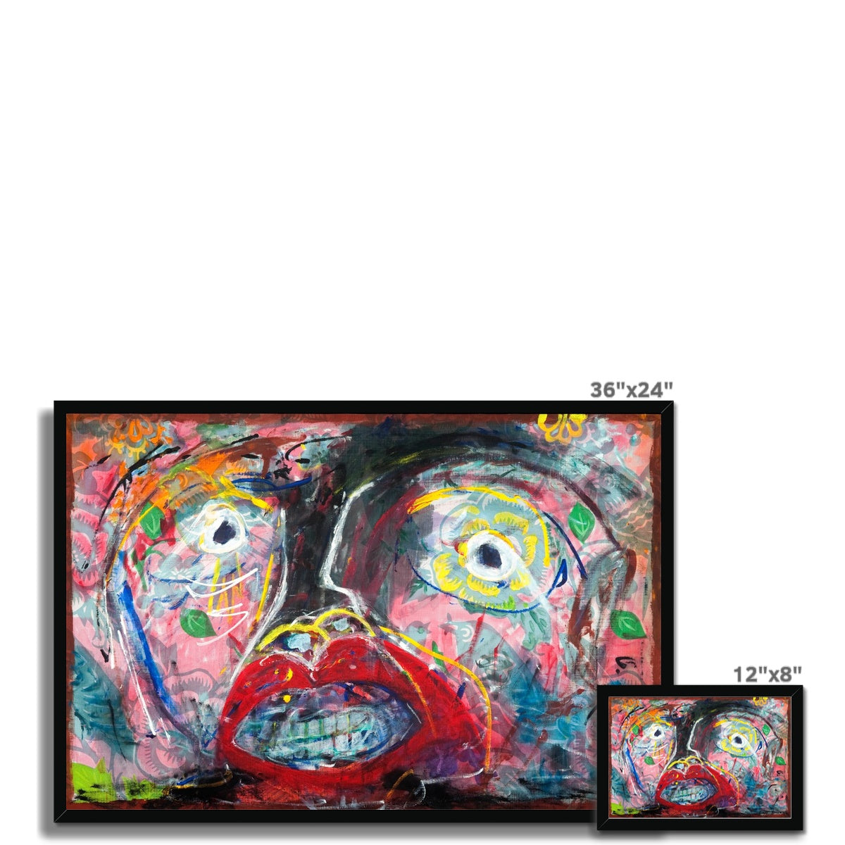 Flowers and Birds Framed Print