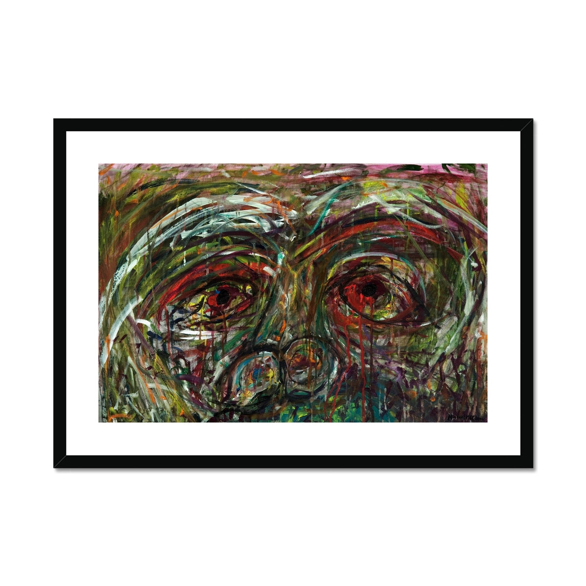 Bleeding Tears Framed & Mounted Print