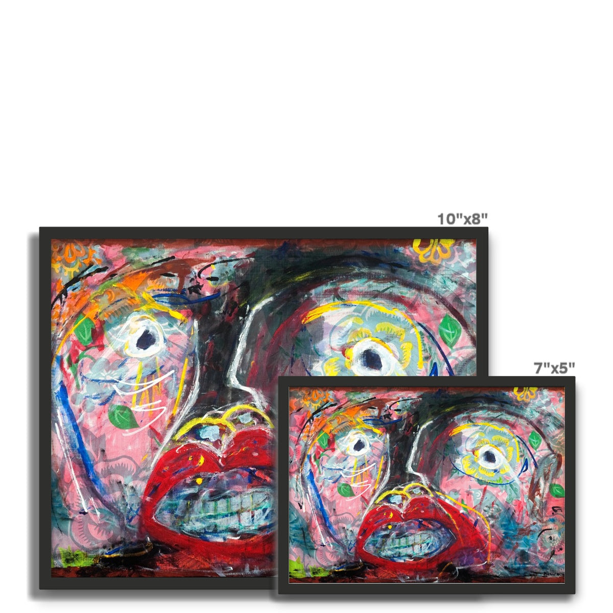 Flowers and Birds Framed Photo Tile