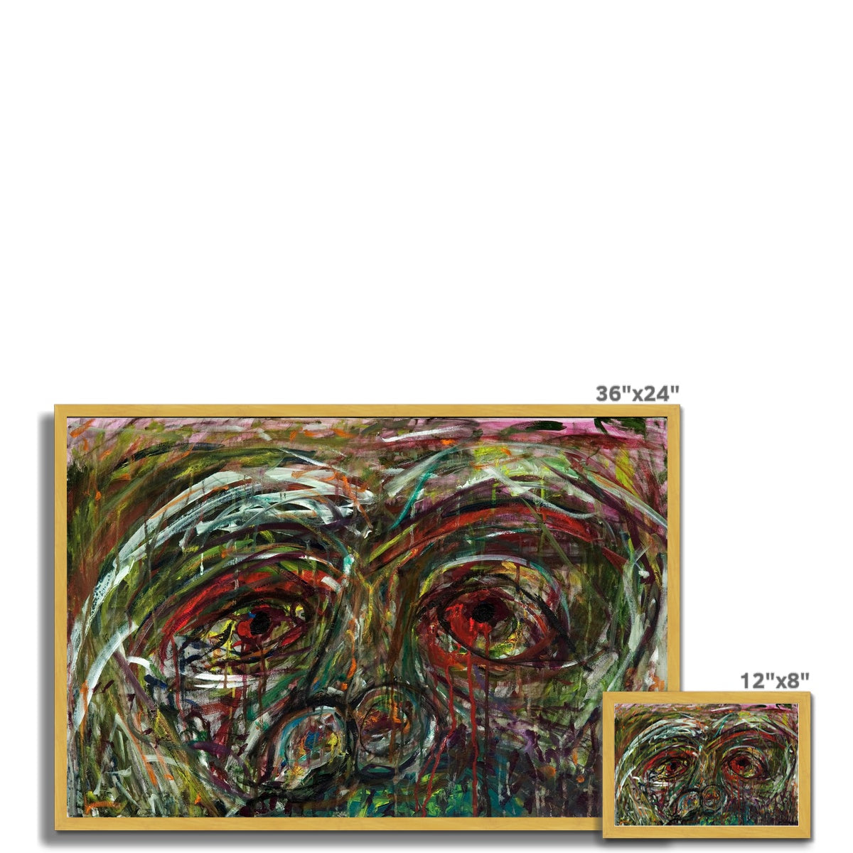Bleeding Tears Antique Framed Print