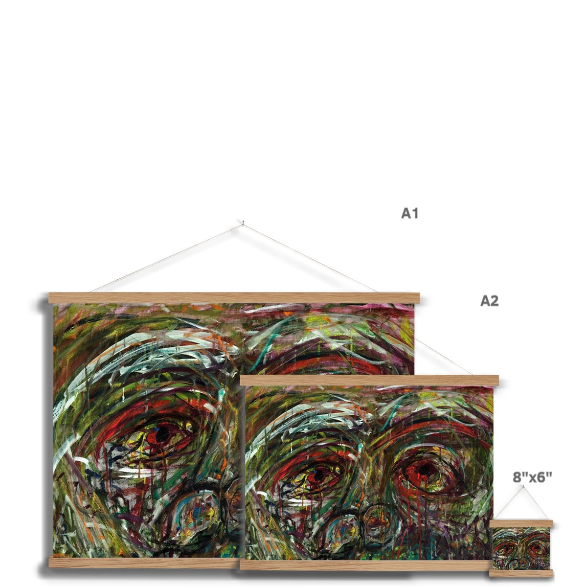 Bleeding Tears Fine Art Print with Hanger