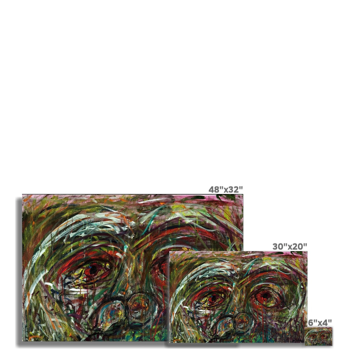 Bleeding Tears Rolled Eco Canvas