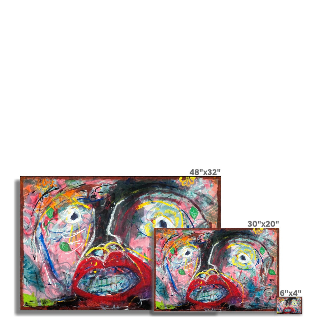 Flowers and Birds Rolled Canvas