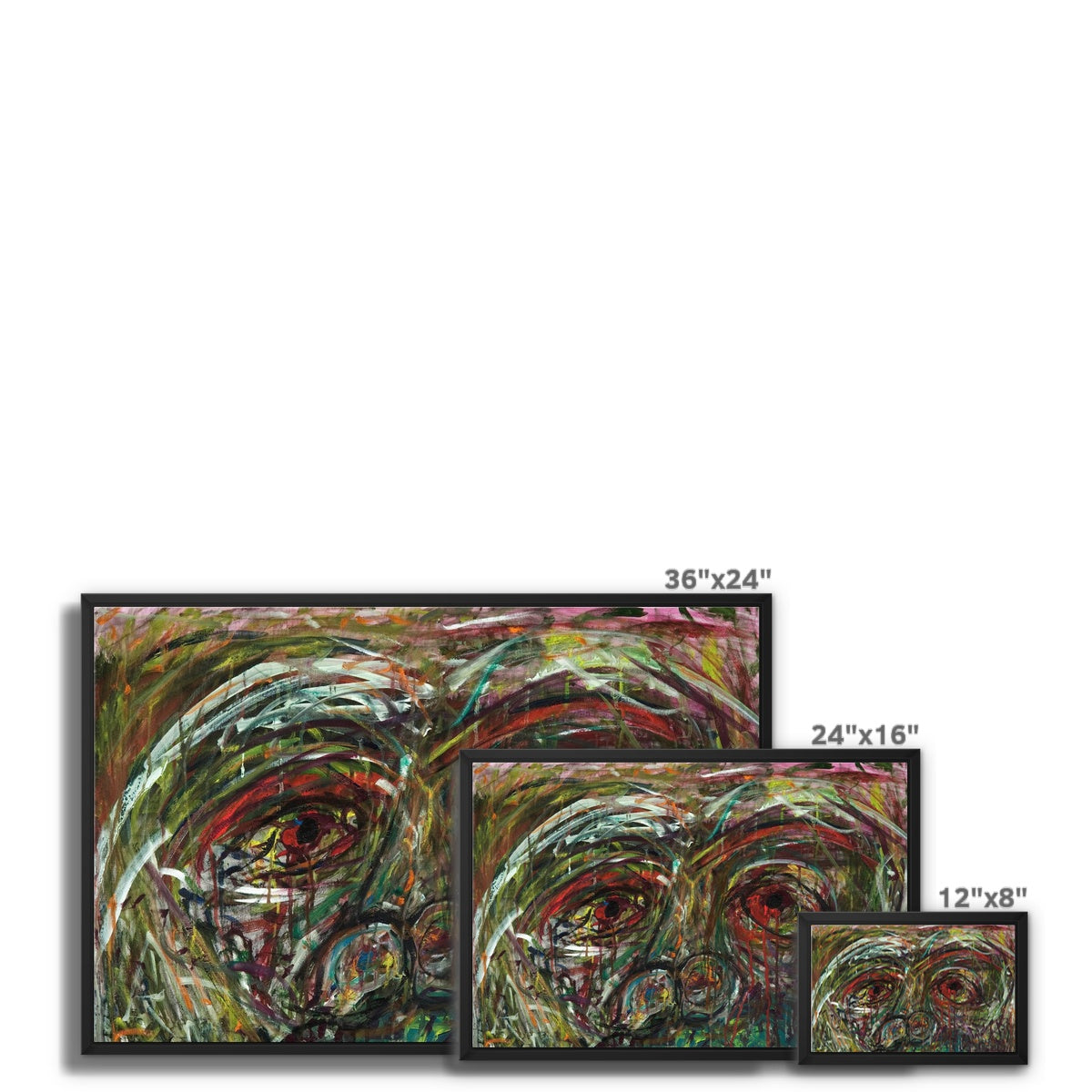 Bleeding Tears Framed Canvas