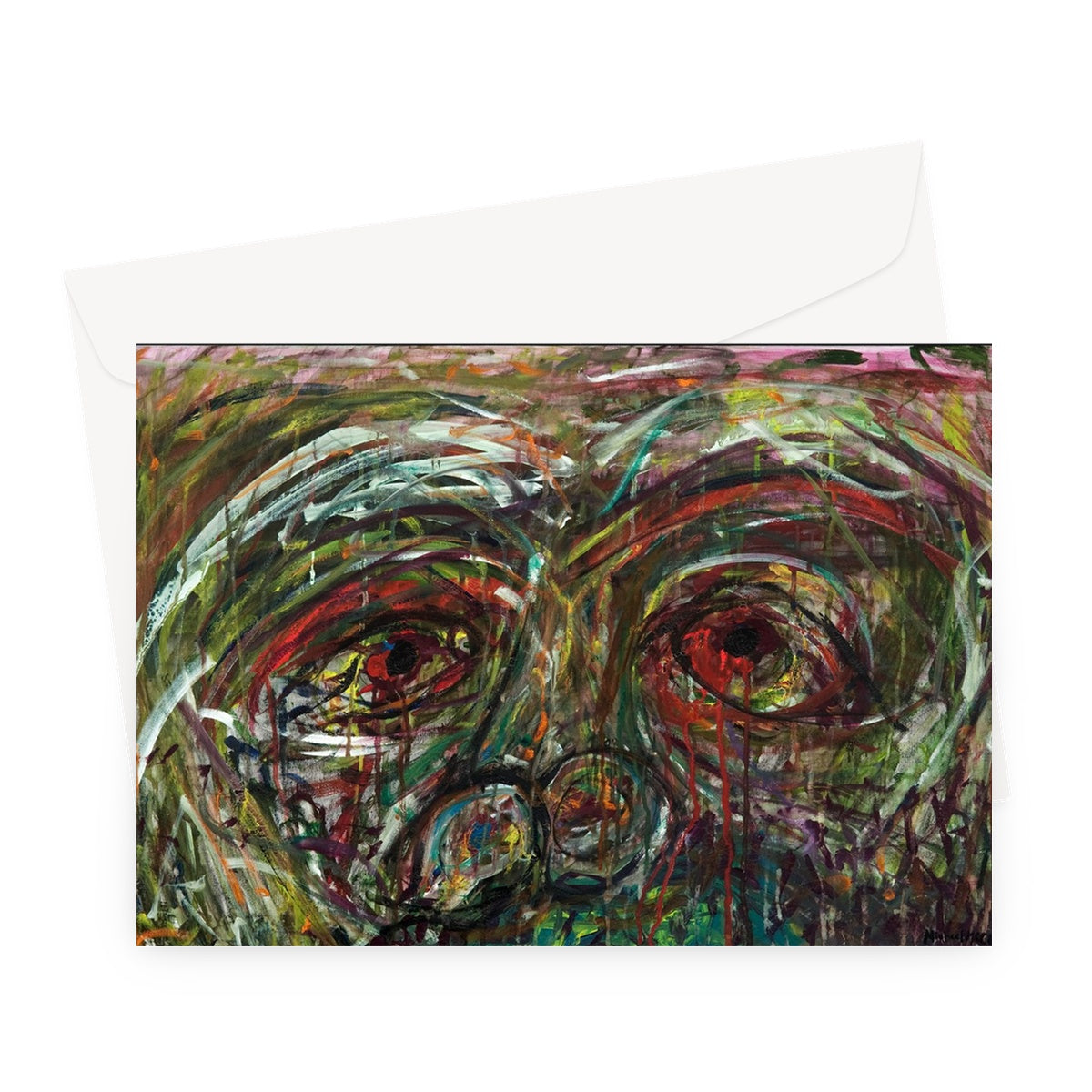 Bleeding Tears Greeting Card