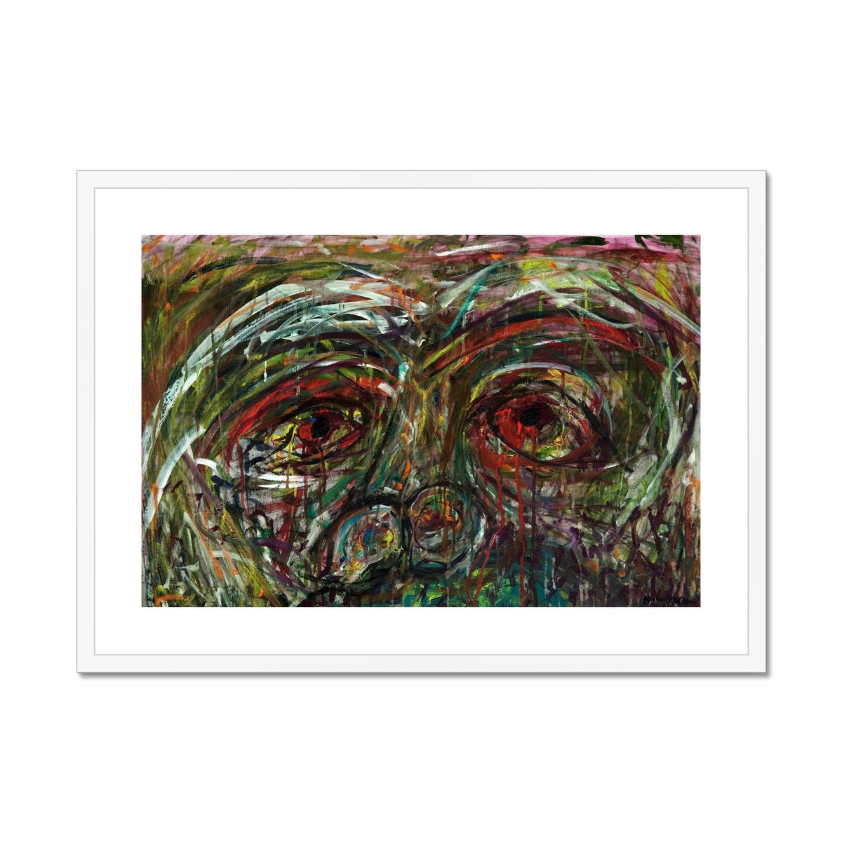 Bleeding Tears Framed & Mounted Print