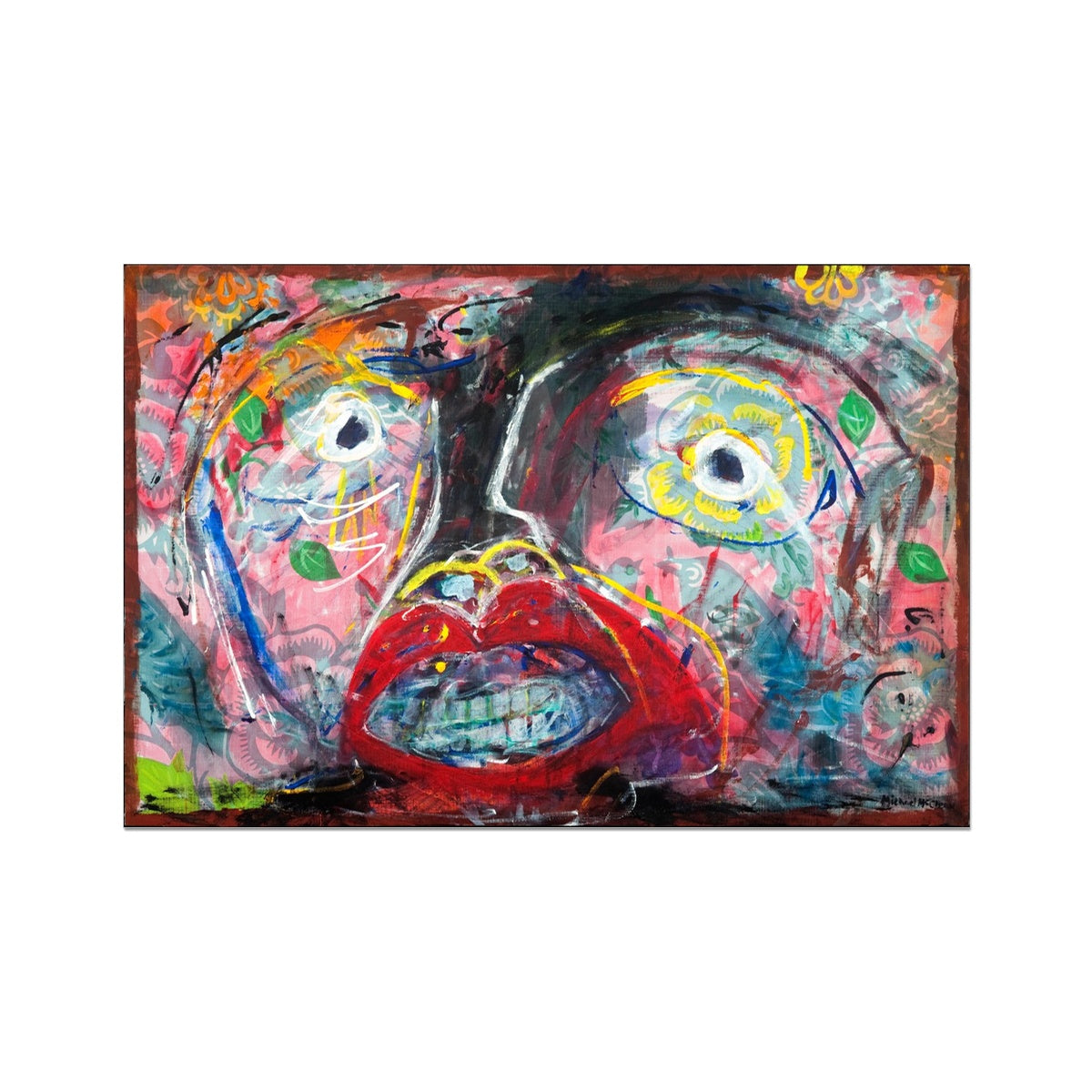 Flowers and Birds Rolled Canvas