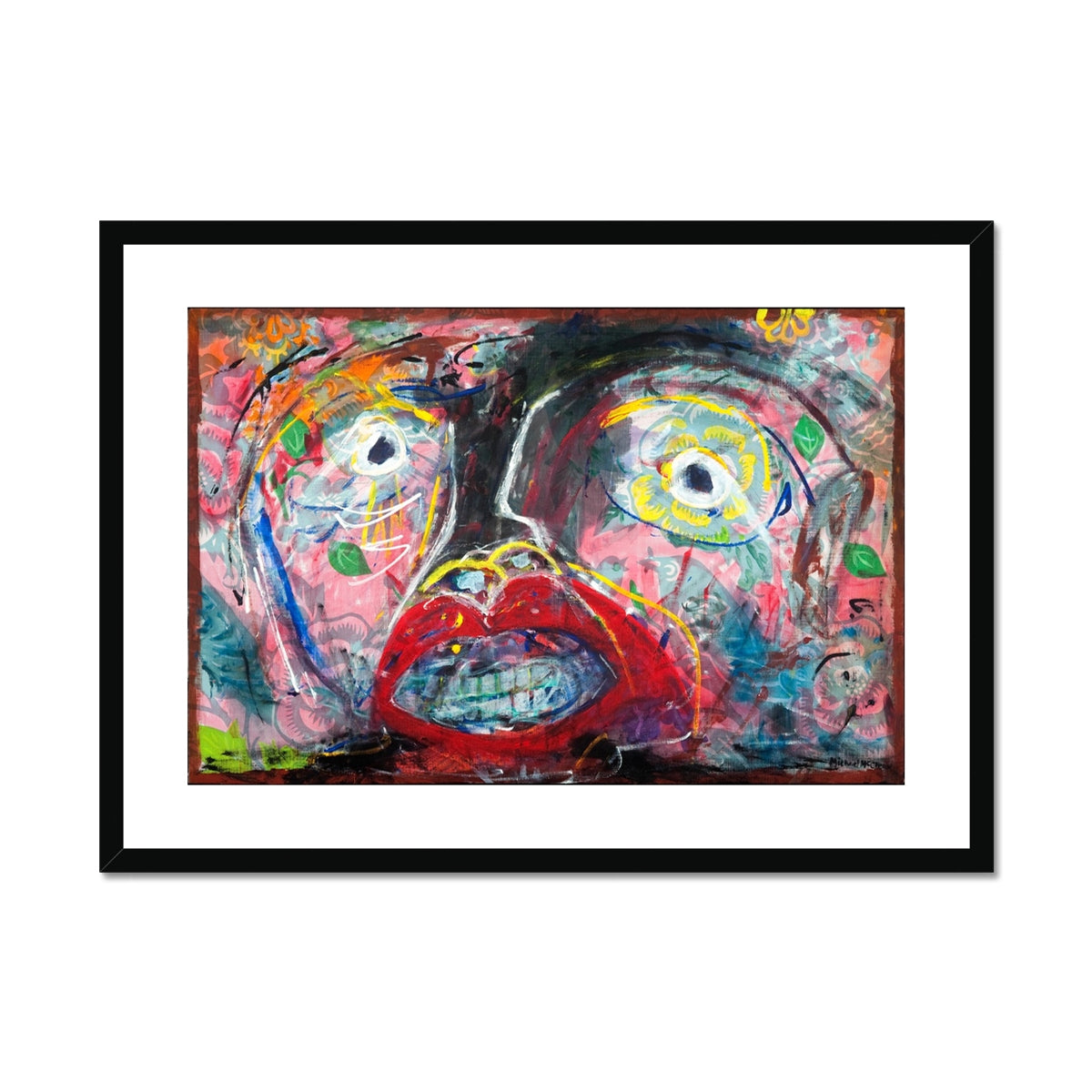 Flowers and Birds Framed & Mounted Print
