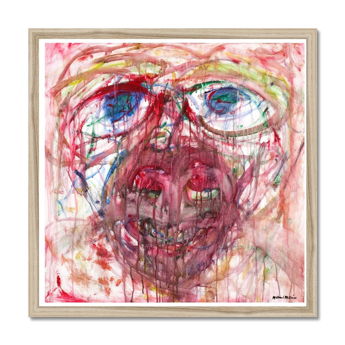 In The Mirror Framed Print