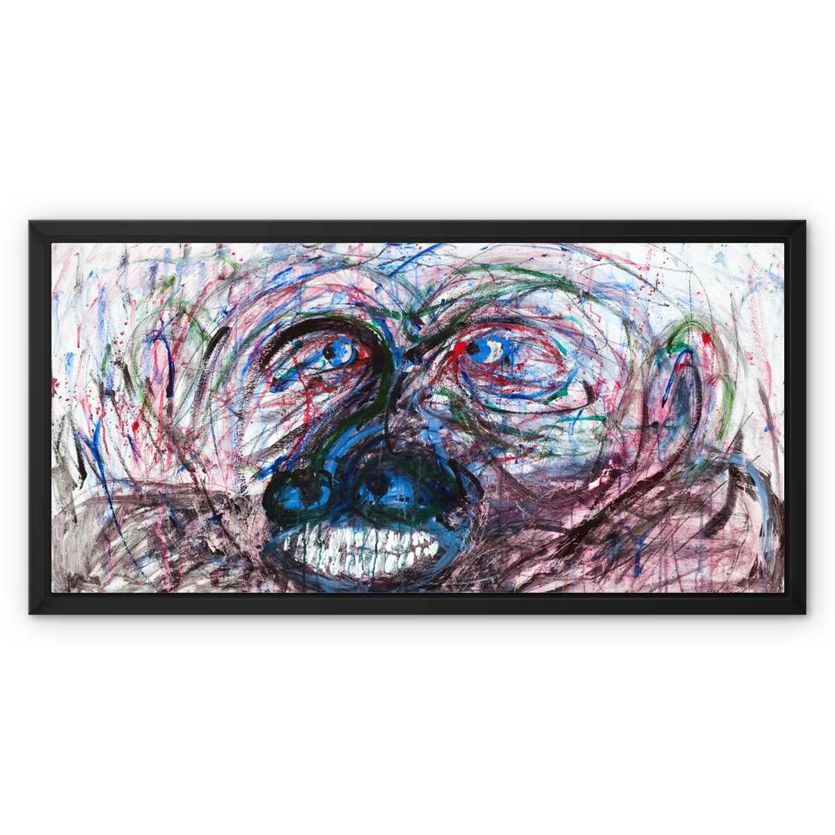 Caught In Between Framed Canvas