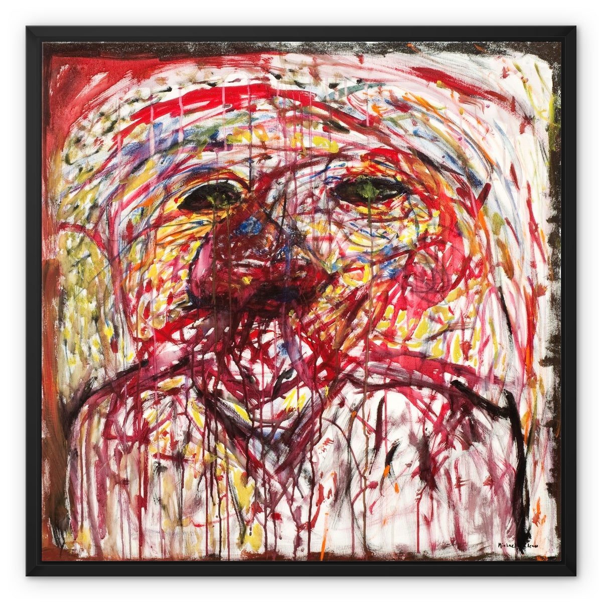 Troubled  Framed Canvas