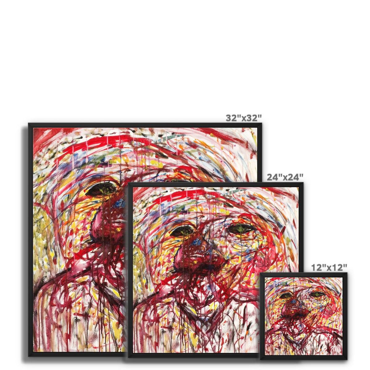Troubled  Framed Canvas