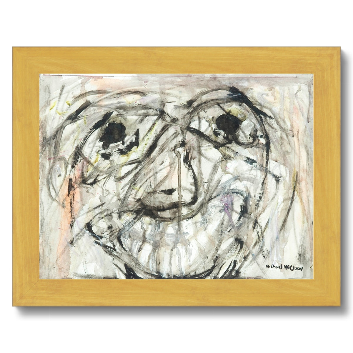 My Happy Place  Antique Framed Print