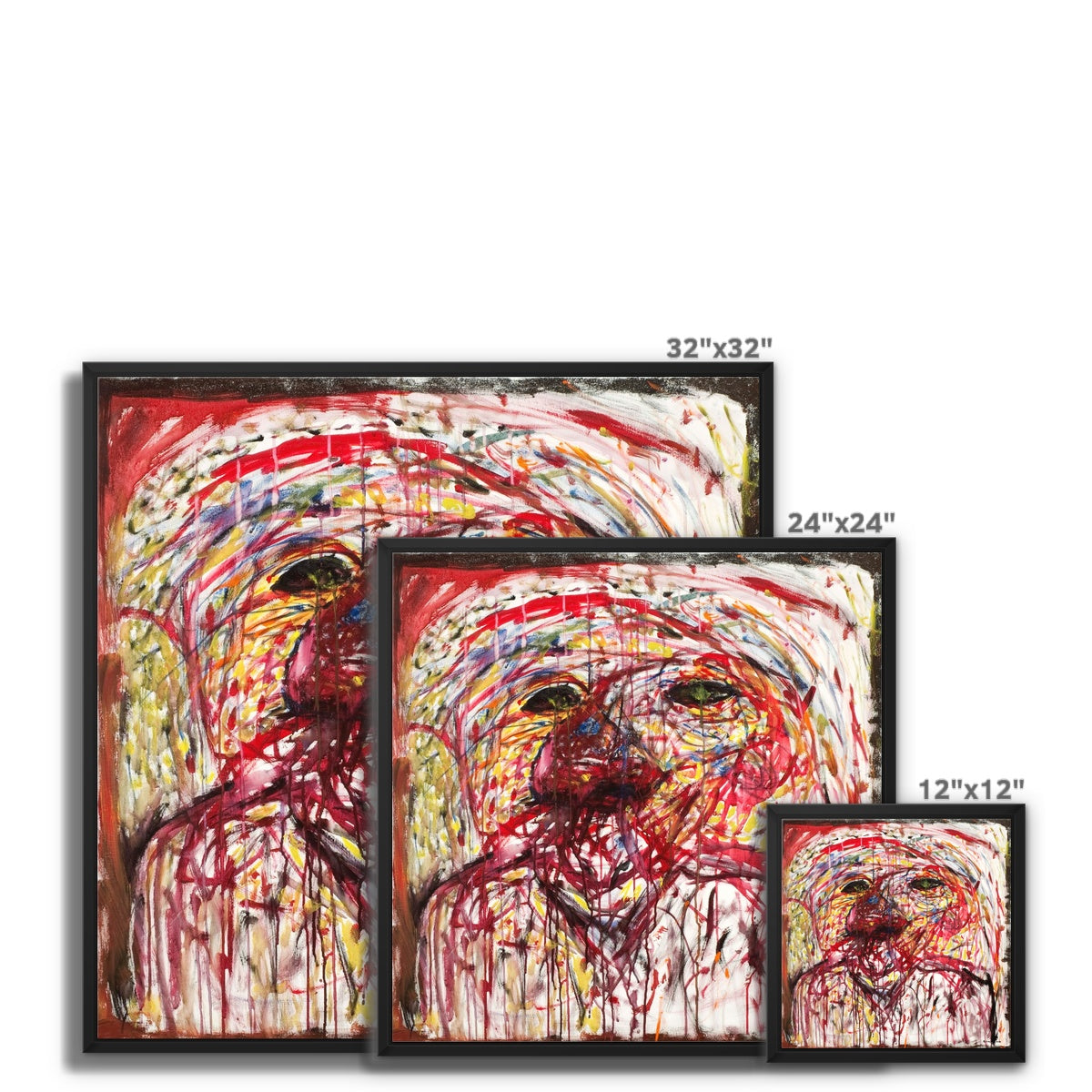Troubled  Framed Canvas