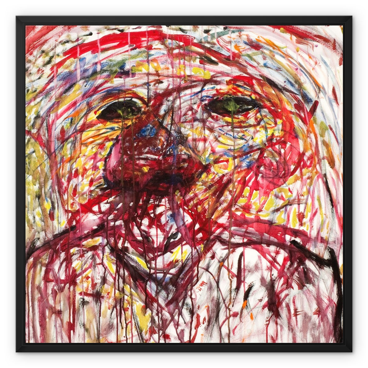 Troubled  Framed Canvas